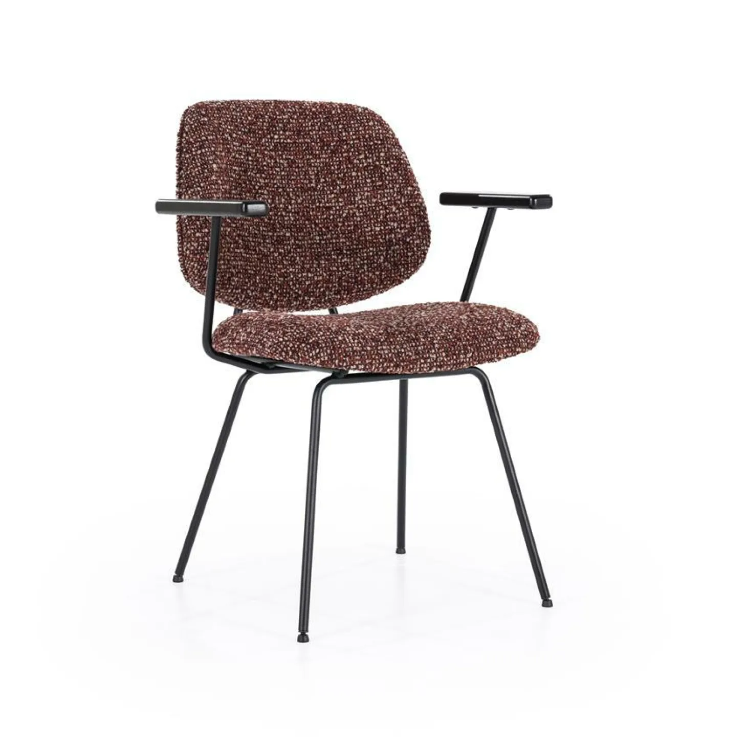 Eetkamerstoel Jon met armleuning - Rood - Loft24.nl