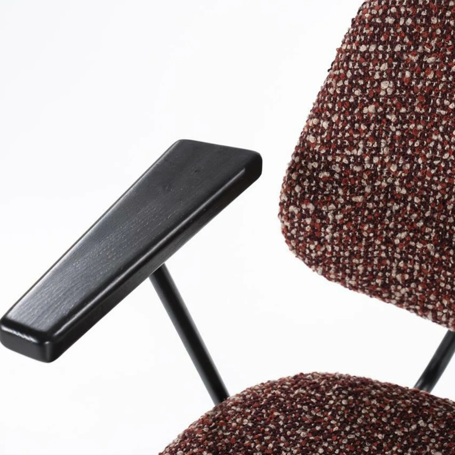 Eetkamerstoel Jon met armleuning - Rood - Loft24.nl