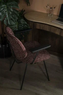 Eetkamerstoel Jon met armleuning - Rood - Loft24.nl