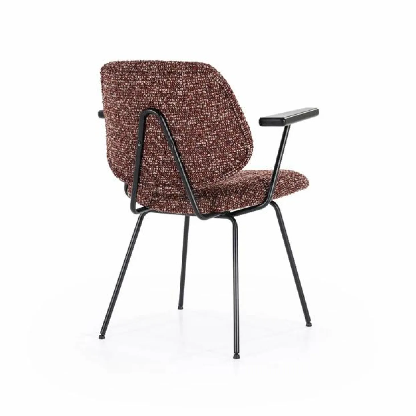 Eetkamerstoel Jon met armleuning - Rood - Loft24.nl