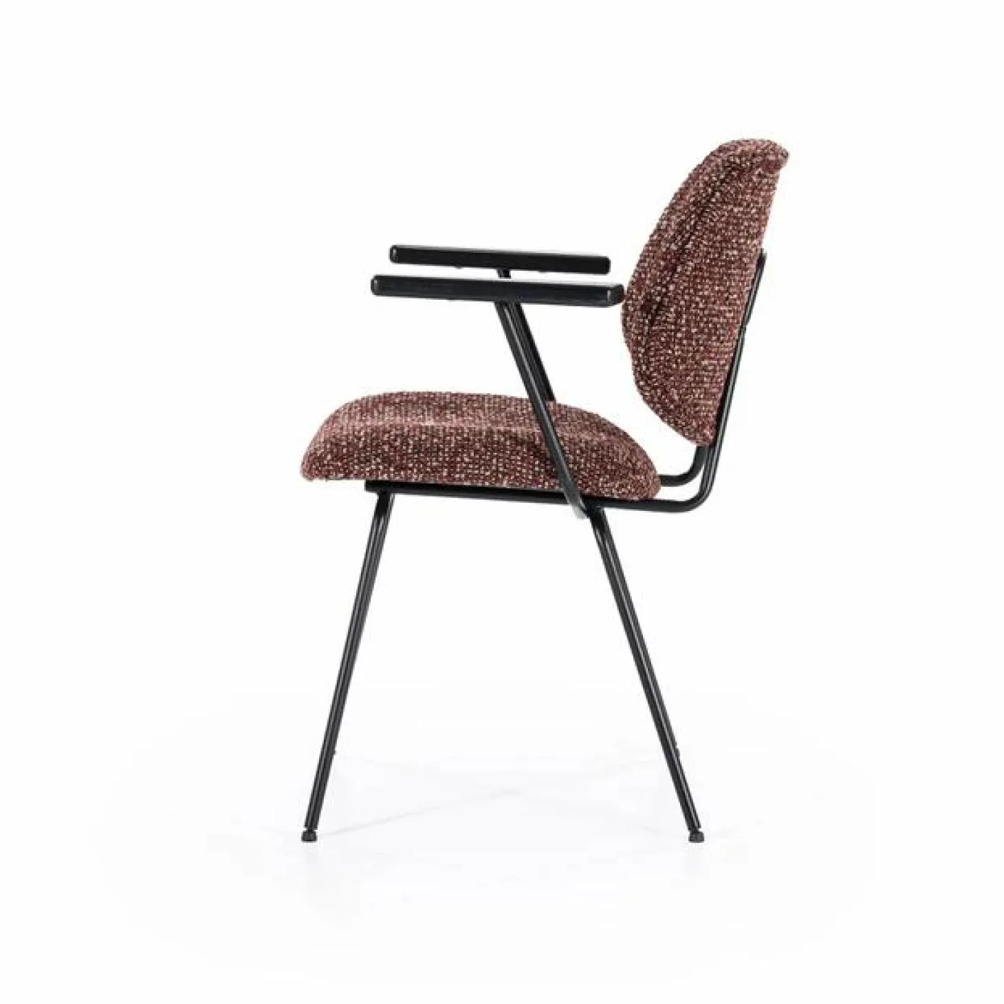 Eetkamerstoel Jon met armleuning - Rood - Loft24.nl