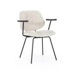 Eetkamerstoel Jon met armleuning - Beige - Loft24.nl