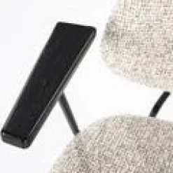 Eetkamerstoel Jon met armleuning - Beige - Loft24.nl