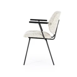 Eetkamerstoel Jon met armleuning - Beige - Loft24.nl