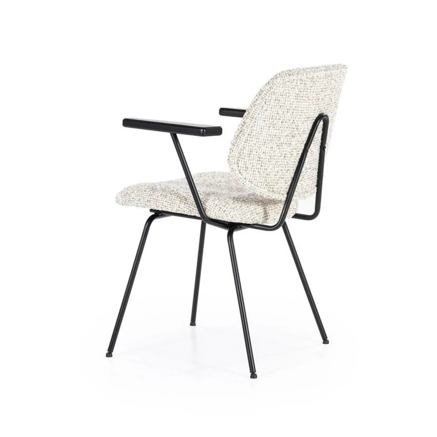 Eetkamerstoel Jon met armleuning - Beige - Loft24.nl