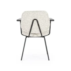 Eetkamerstoel Jon met armleuning - Beige - Loft24.nl