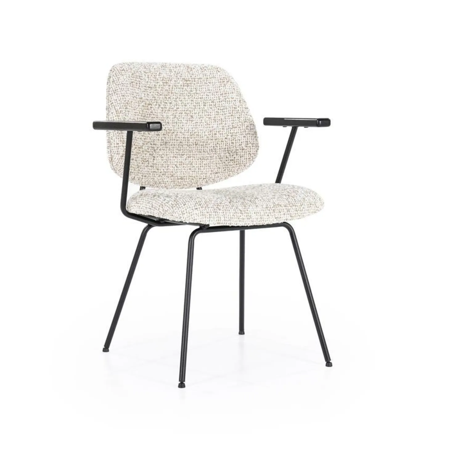 Eetkamerstoel Jon met armleuning - Beige - Loft24.nl