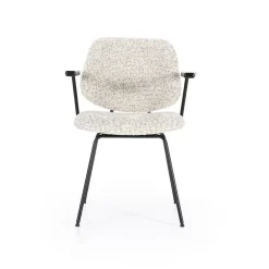 Eetkamerstoel Jon met armleuning - Beige - Loft24.nl