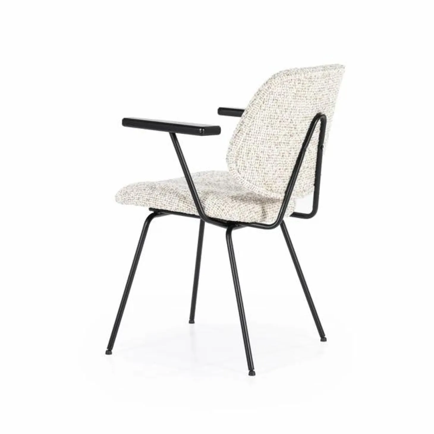 Eetkamerstoel Jon met armleuning - Beige - Loft24.nl