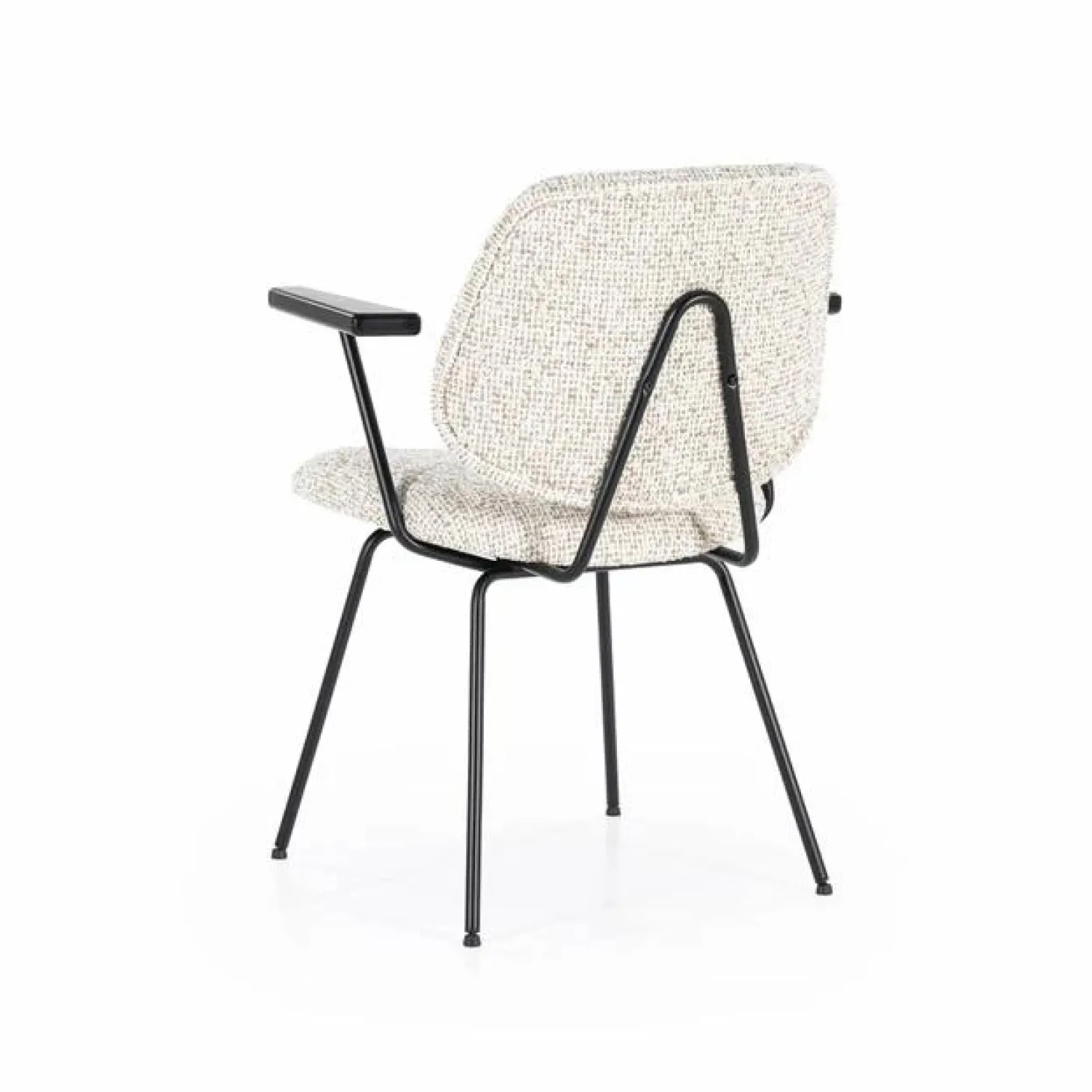 Eetkamerstoel Jon met armleuning - Beige - Loft24.nl