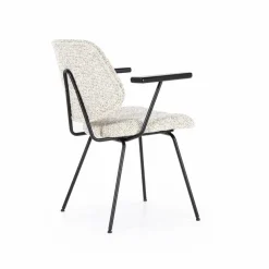 Eetkamerstoel Jon met armleuning - Beige - Loft24.nl