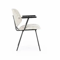 Eetkamerstoel Jon met armleuning - Beige - Loft24.nl