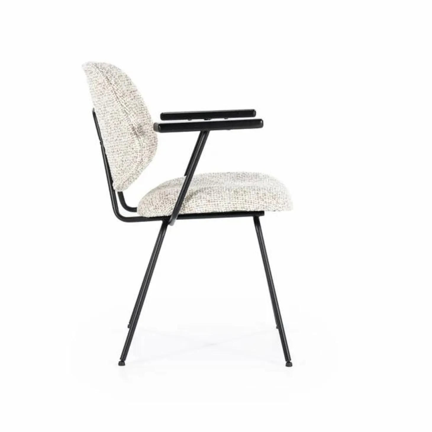 Eetkamerstoel Jon met armleuning - Beige - Loft24.nl