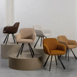 Eetkamerstoel Juno Mesh - Espresso - Loft24.nl