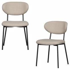 Eetkamerstoel Kjeld Geweven - Zand - Loft24.nl