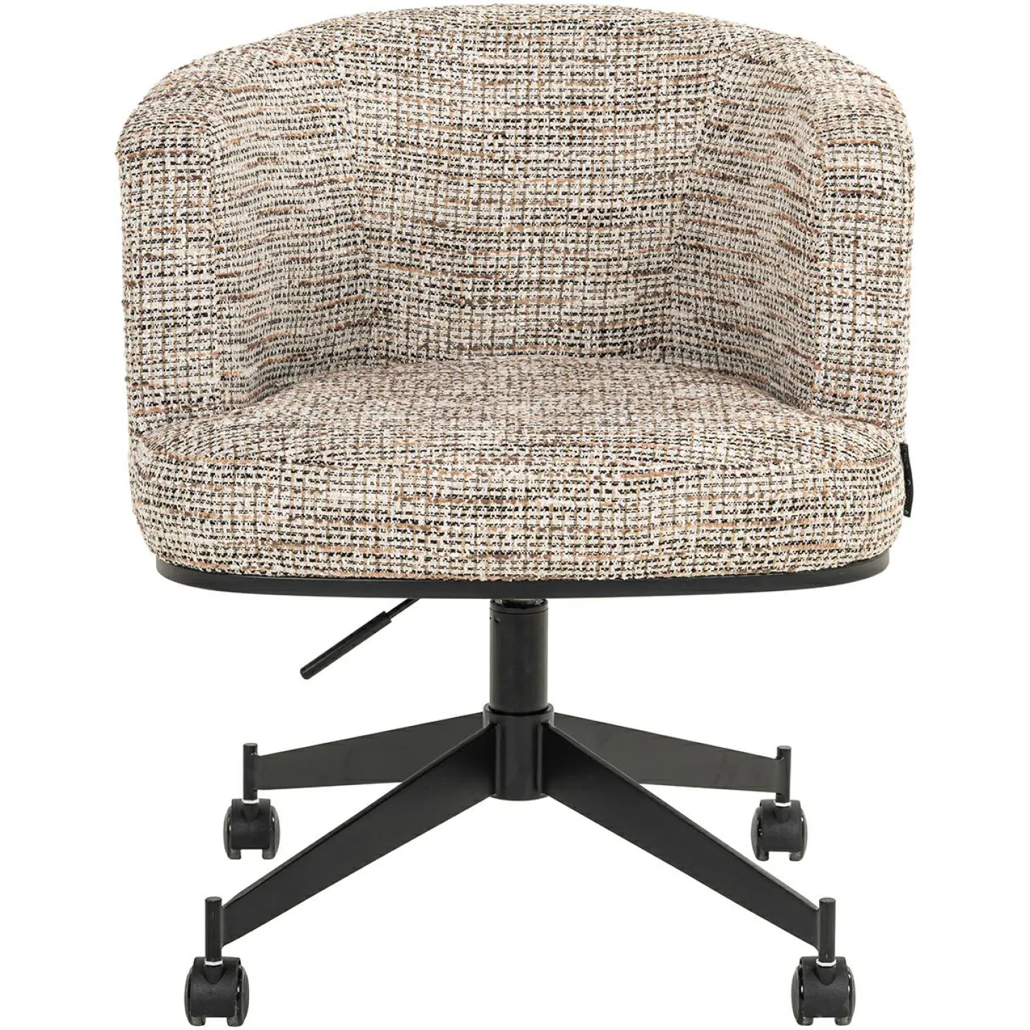 Eetkamerstoel Lana Graffic stof kleur Beige - Loft24.nl