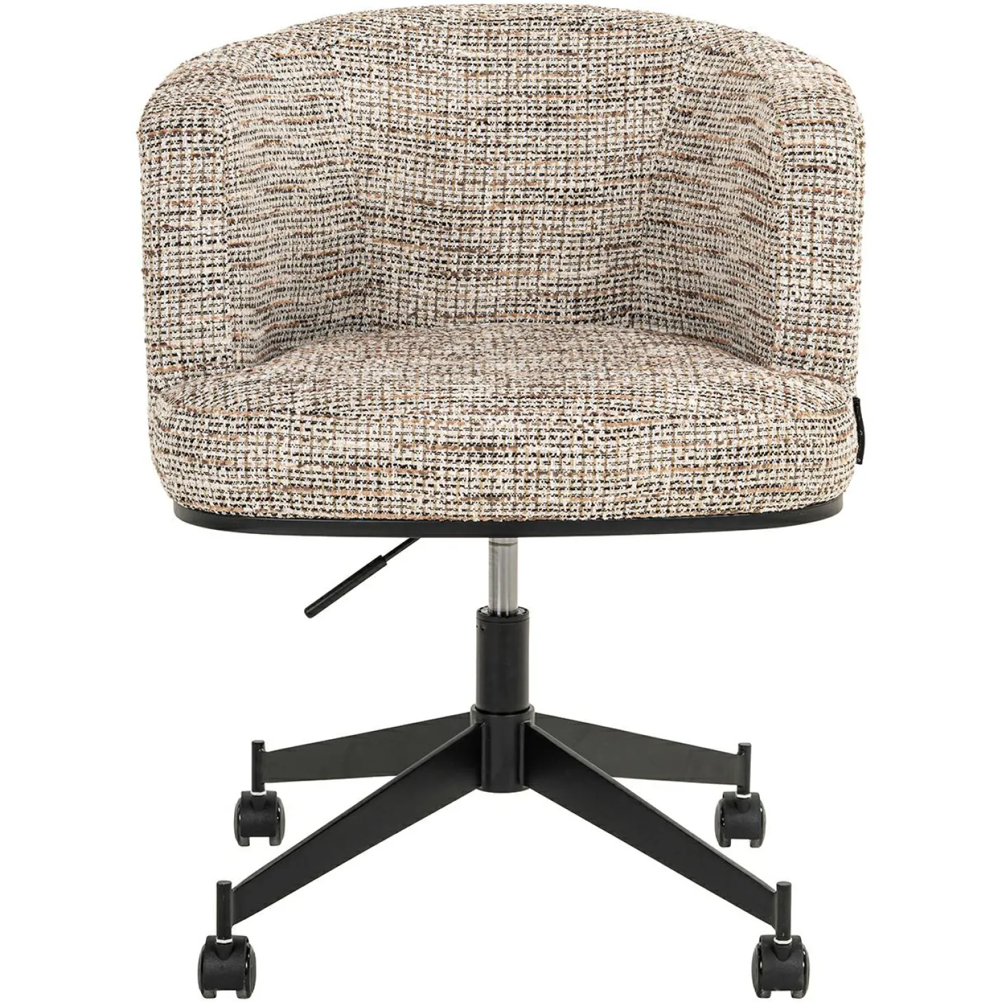 Eetkamerstoel Lana Graffic stof kleur Beige - Loft24.nl