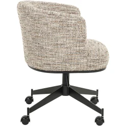 Eetkamerstoel Lana Graffic stof kleur Beige - Loft24.nl