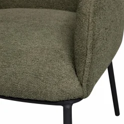 Eetkamerstoel Leon Bouclé - Groen - Loft24.nl