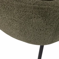 Eetkamerstoel Leon Bouclé - Groen - Loft24.nl