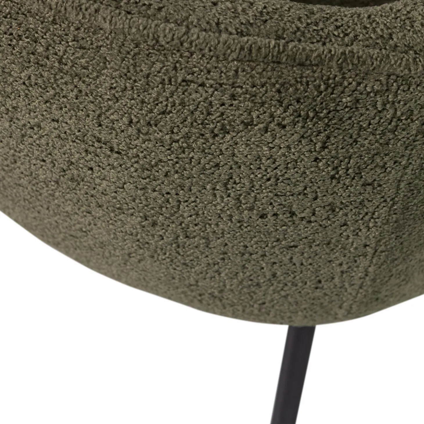 Eetkamerstoel Leon Bouclé - Groen - Loft24.nl