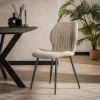 Eetkamerstoel Lindesteun - Bouclé zand - Loft24.nl