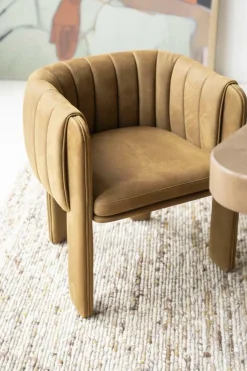 Eetkamerstoel Liselore - Cognac - Loft24.nl