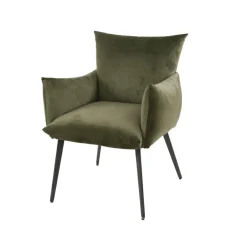 Eetkamerstoel Lobby - Velours Groen - Loft24.nl