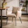 Eetkamerstoel Lobby - Velours Champagne - Loft24.nl