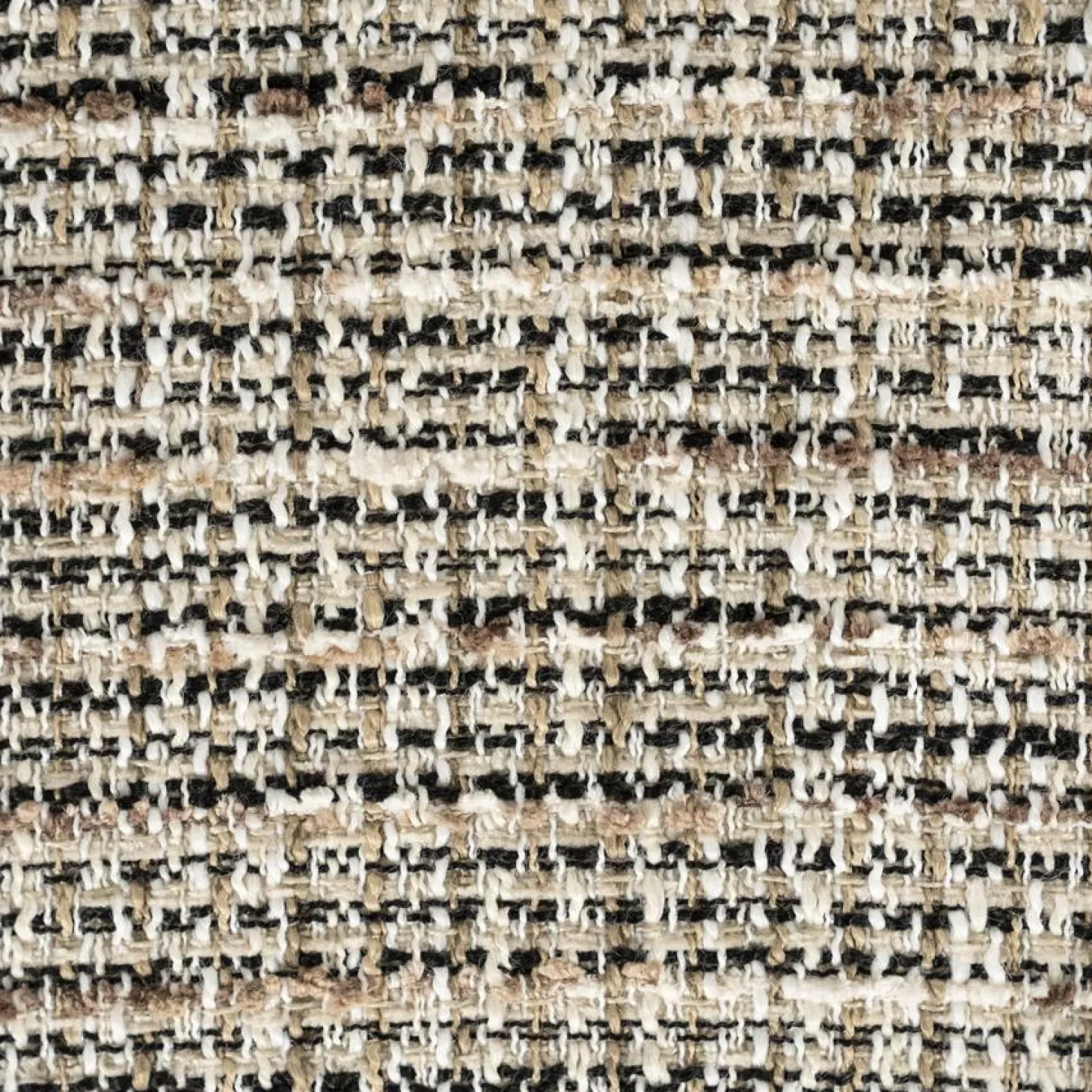 Eetkamerstoel Micha Geweven stof en eikenhout - Taupe - Loft24.nl