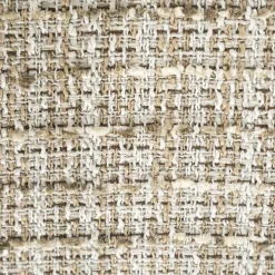 Eetkamerstoel Micha Geweven stof en eikenhout - Beige - Loft24.nl