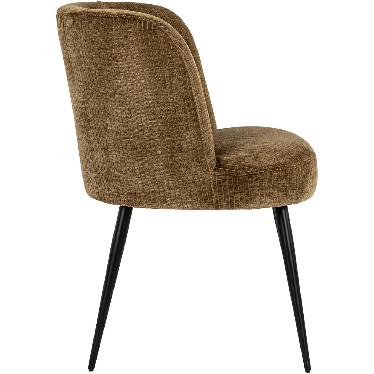 Eetkamerstoel Morton Velvet kleur Olijfgroen - Loft24.nl