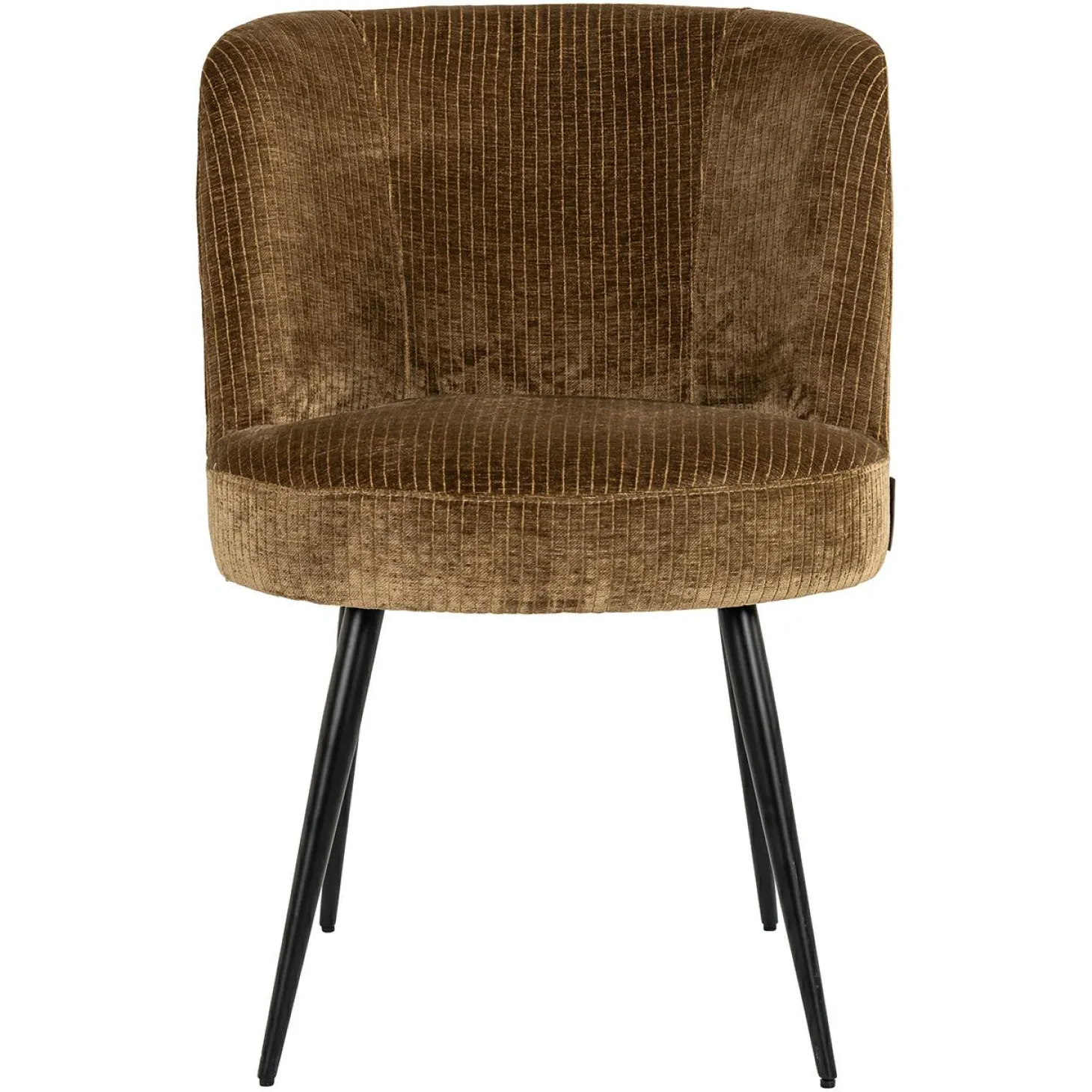 Eetkamerstoel Morton Velvet kleur Olijfgroen - Loft24.nl