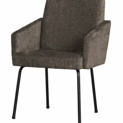 Eetkamerstoel Mount Chenille - Grijs/Bruin - Loft24.nl