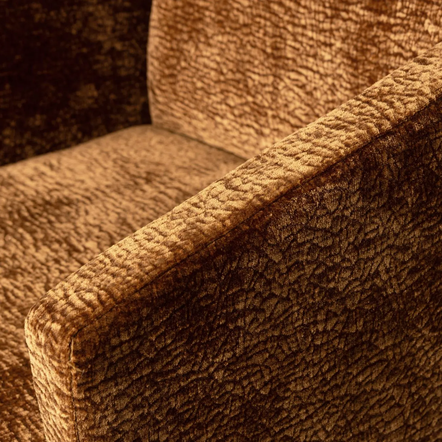 Eetkamerstoel Mount 3D Chenille Middenbruin - Loft24.nl