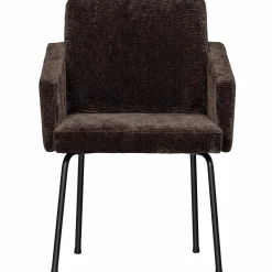 Eetkamerstoel Mount 3D Chenille Donkerbruin - Loft24.nl