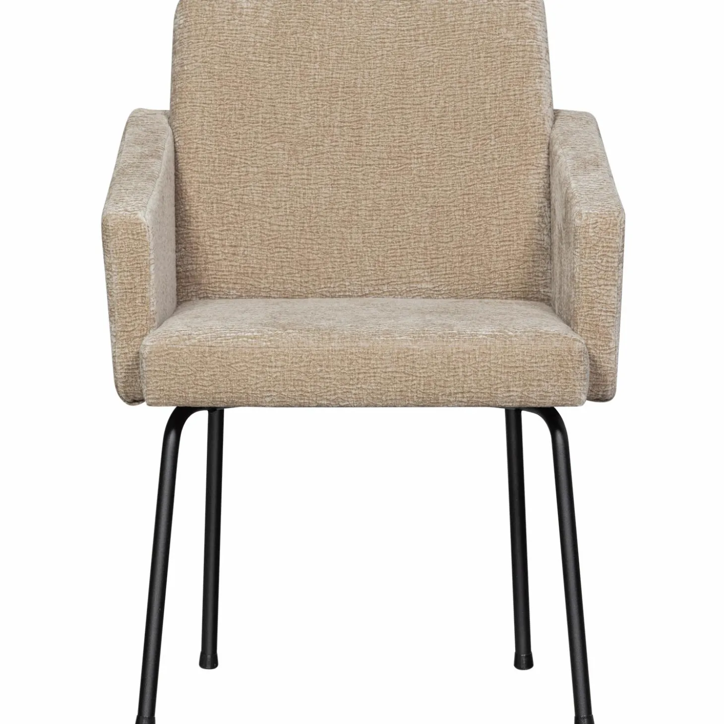 Eetkamerstoel Mount 3D Chenille Zand - Loft24.nl