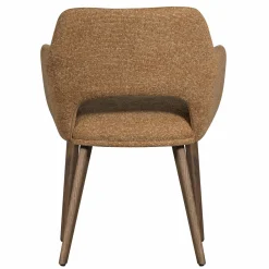 Eetkamerstoel Murat Bruin onderstel - Geel/Bruin - Loft24.nl