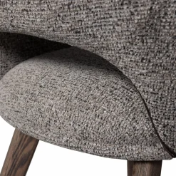 Eetkamerstoel Murat Bruin onderstel - Taupe/Bruin - Loft24.nl