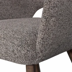 Eetkamerstoel Murat Bruin onderstel - Taupe/Bruin - Loft24.nl