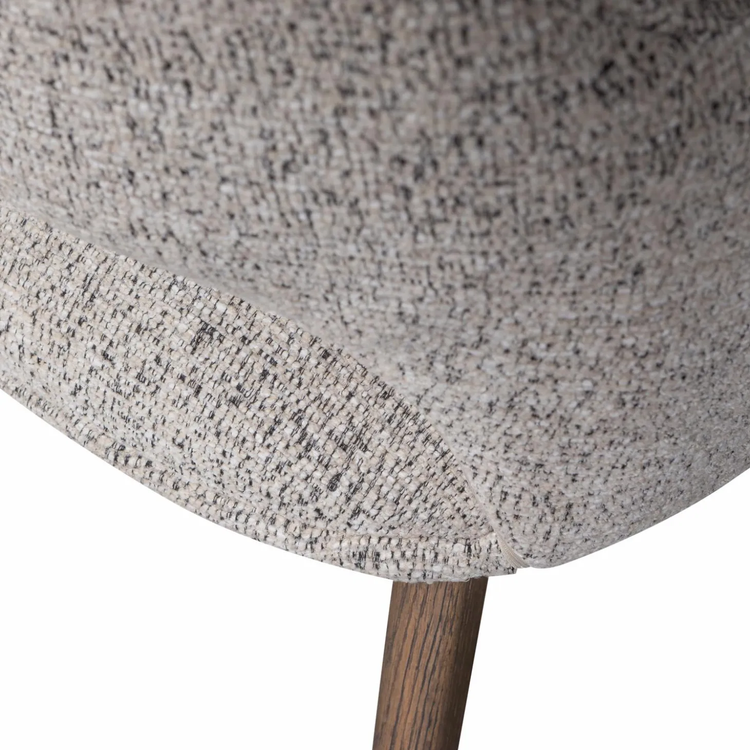 Eetkamerstoel Murat Bruin onderstel - Naturel/Bruin - Loft24.nl