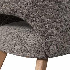 Eetkamerstoel Murat Naturel onderstel - Taupe/Bruin - Loft24.nl