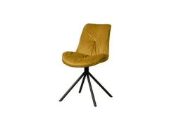 Eetkamerstoel Palma zonder armleuning - Geel - Loft24.nl