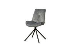 Eetkamerstoel Palma zonder armleuning - Grijs - Loft24.nl