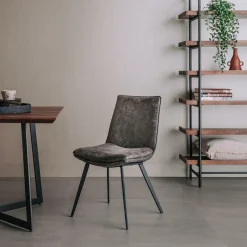 Eetkamerstoel Pamplona - Antraciet - Loft24.nl