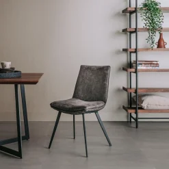 Eetkamerstoel Pamplona - Antraciet - Loft24.nl