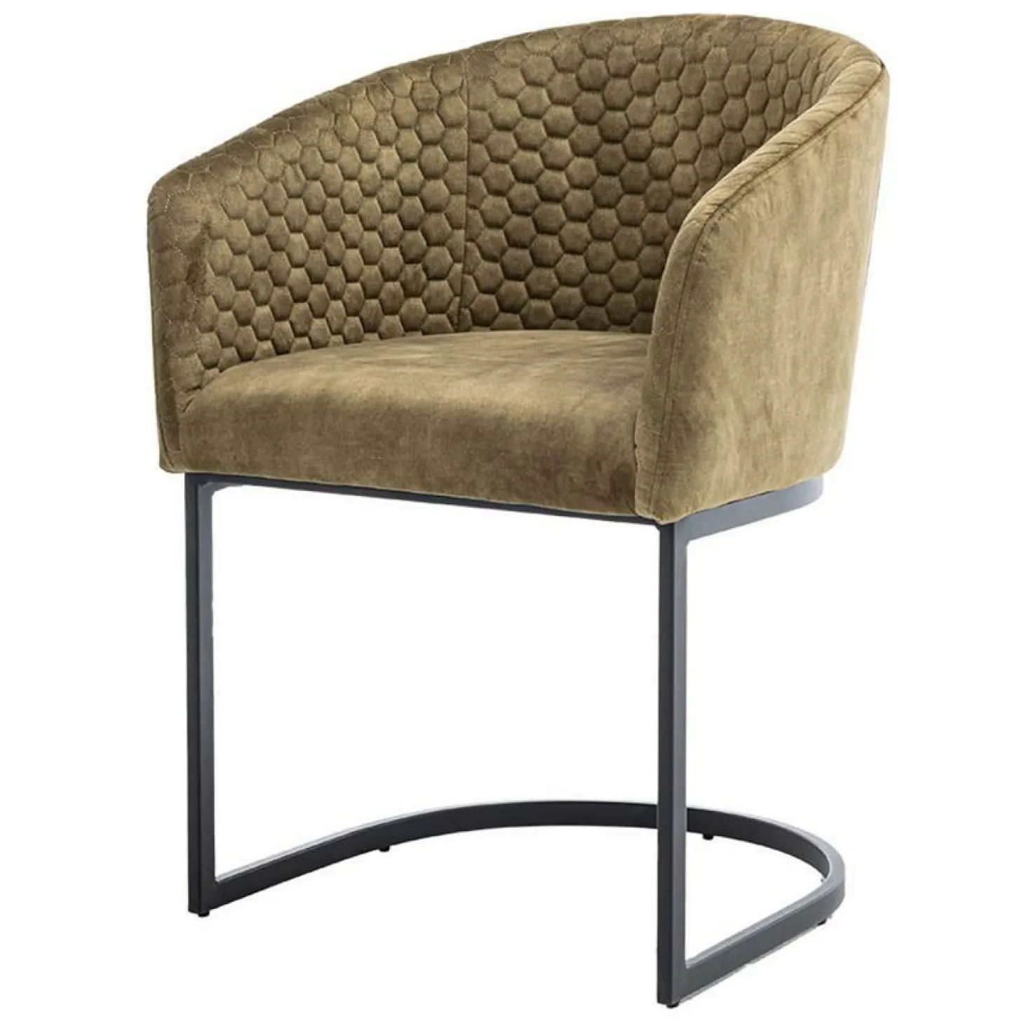 Eetkamerstoel Pellaro Velvet - Groen - Loft24.nl