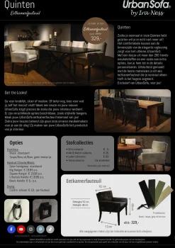 Eetkamerstoel Quinten - zelf samenstellen - Loft24.nl