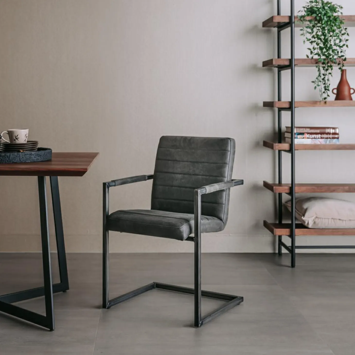 Eetkamerstoel Rocco - Antraciet - Loft24.nl