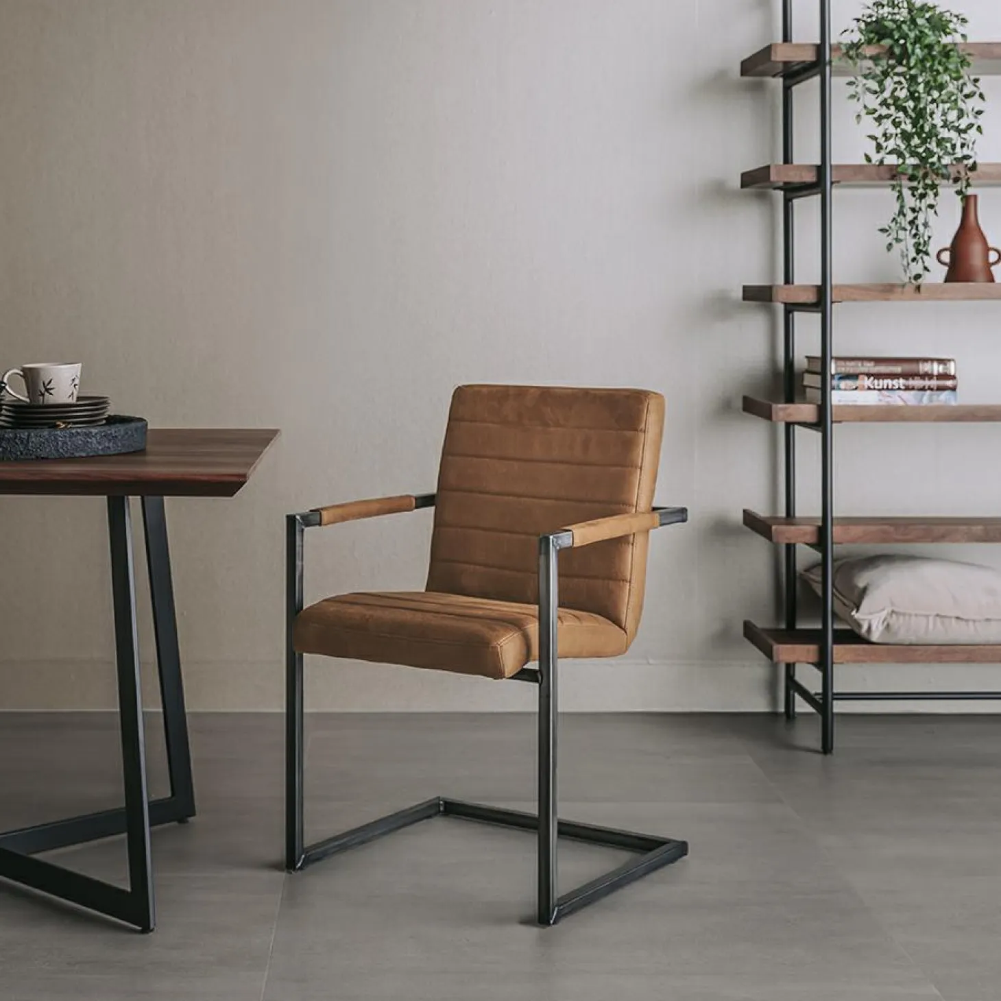 Eetkamerstoel Rocco - Cognac - Loft24.nl